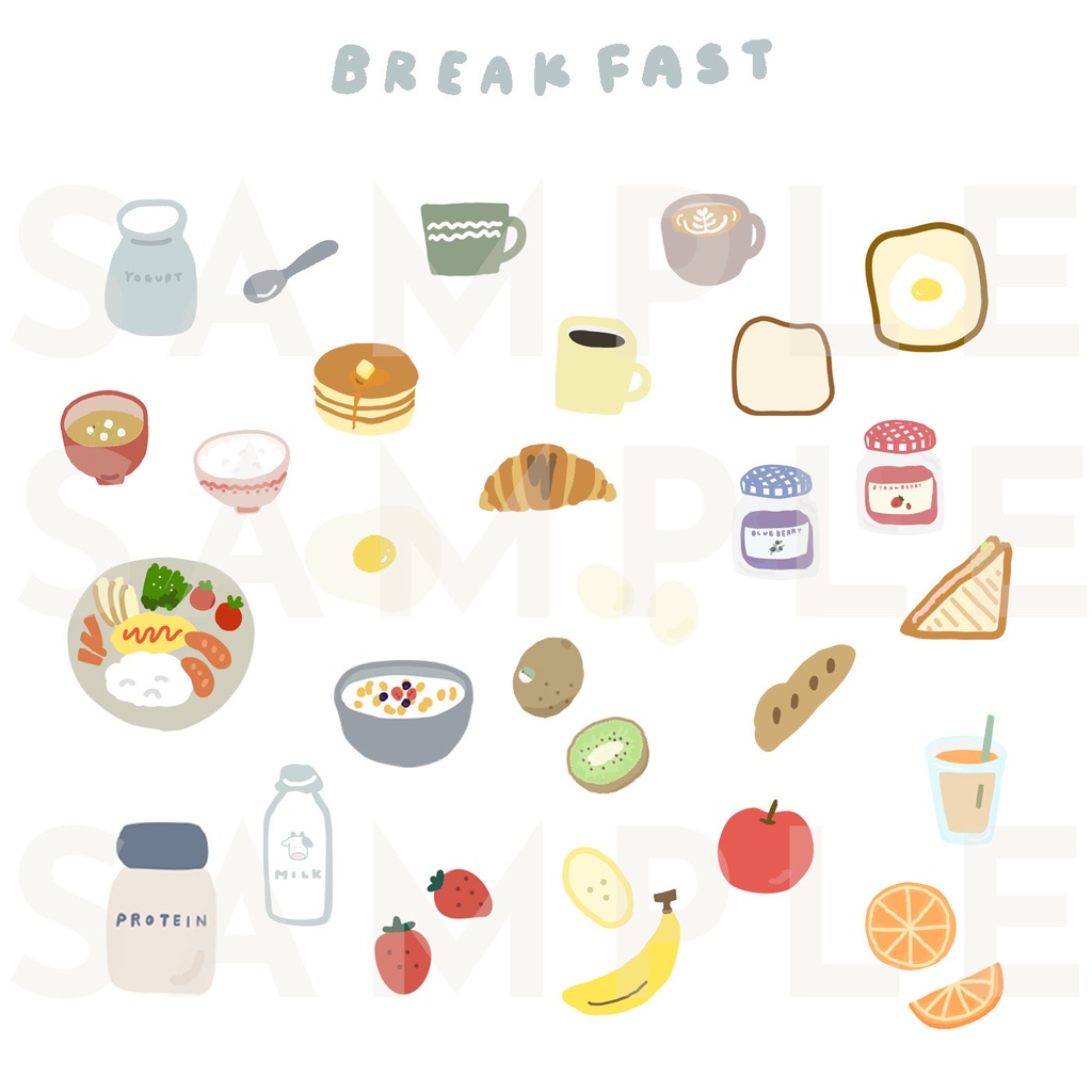 BREAKFAST デジタルステッカー