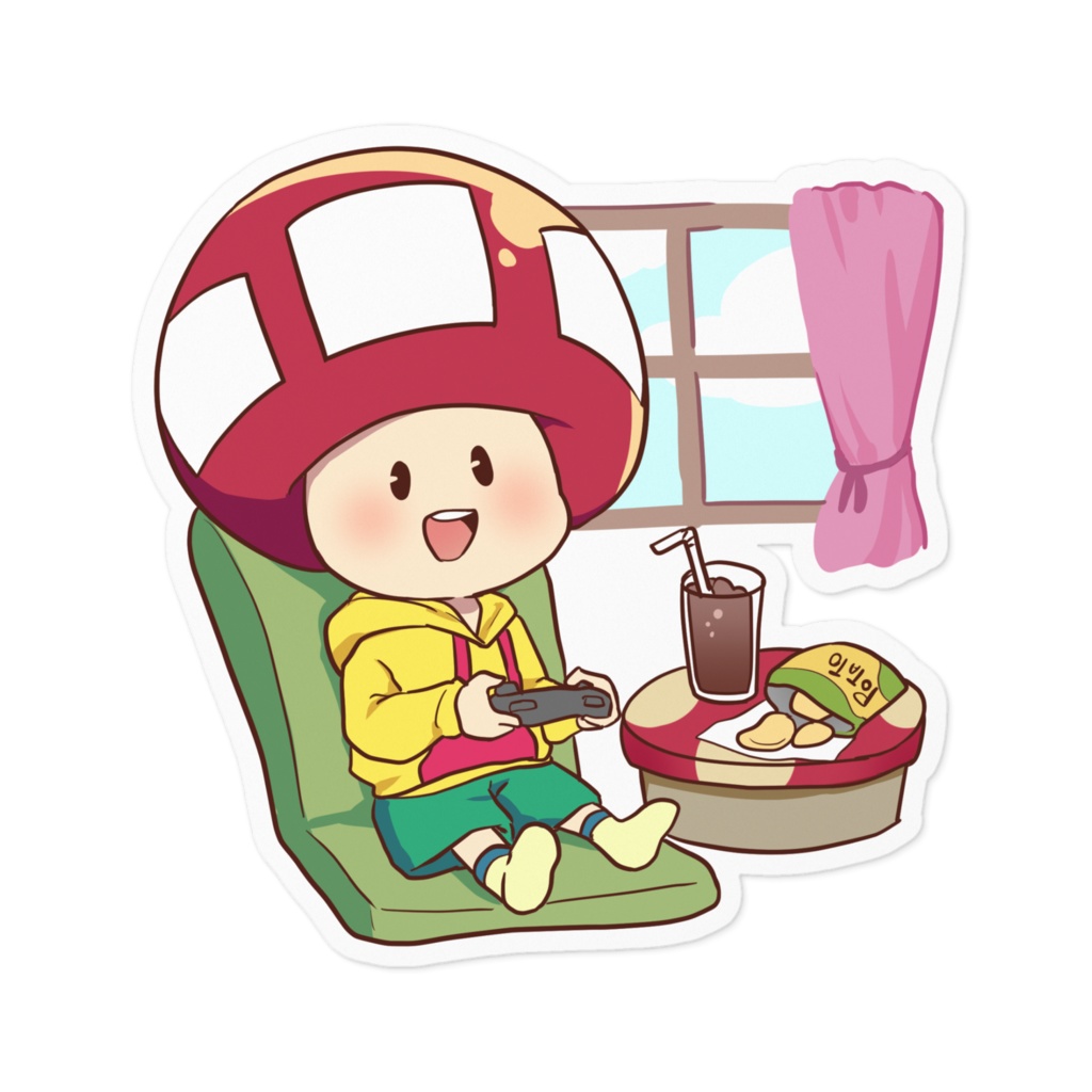 たちばな【ゲーム日和】ステッカー 2種