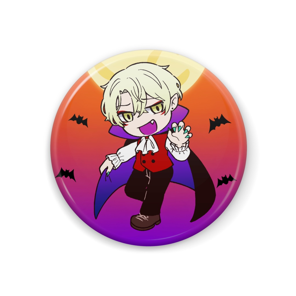 橘【ハロウィン】缶バッジ