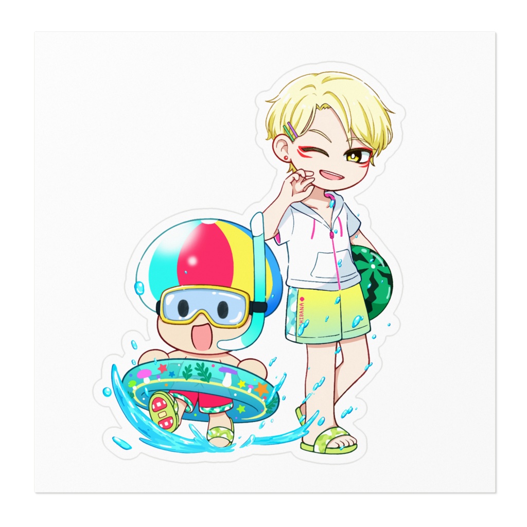 【夏限定】Wたちばな【犯行現場】ステッカー