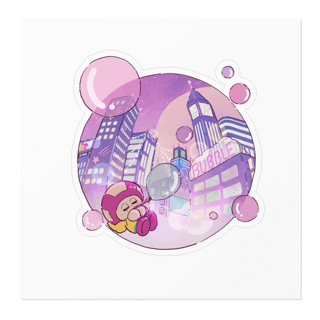 たちべや "bubble" ステッカー - まどろみ -