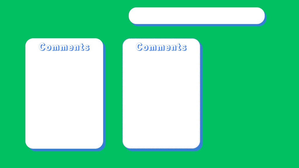 配信演出セット Vol.1｜コメント欄UI 2種×4色＋OBSクロマキー簡易ガイド