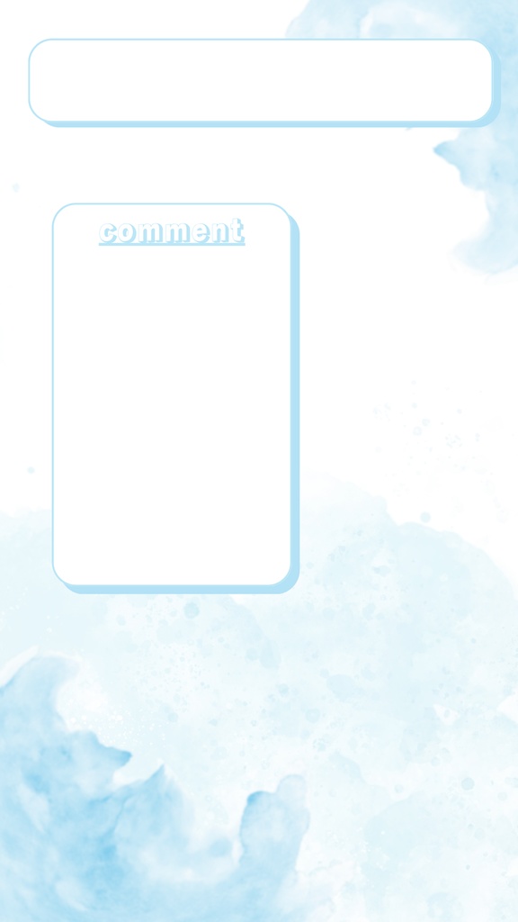 コメント欄付き配信背景(青空・夕焼け)