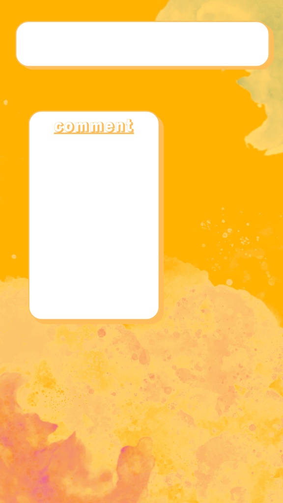 コメント欄付き配信背景(青空・夕焼け)