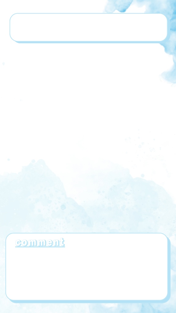 コメント欄付き配信背景(青空・夕焼け)