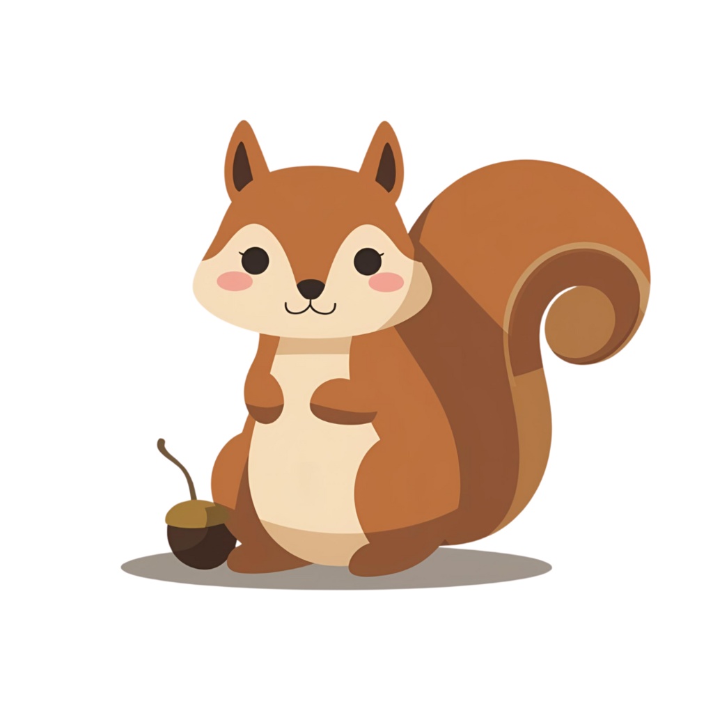 秋のキャラクターイラスト素材集|リス・どんぐり・かぼちゃ(商用OK)