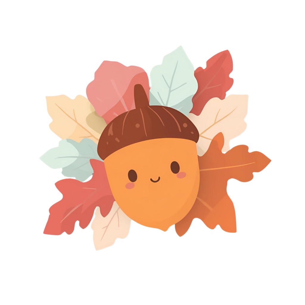 秋のキャラクターイラスト素材集|リス・どんぐり・かぼちゃ(商用OK)