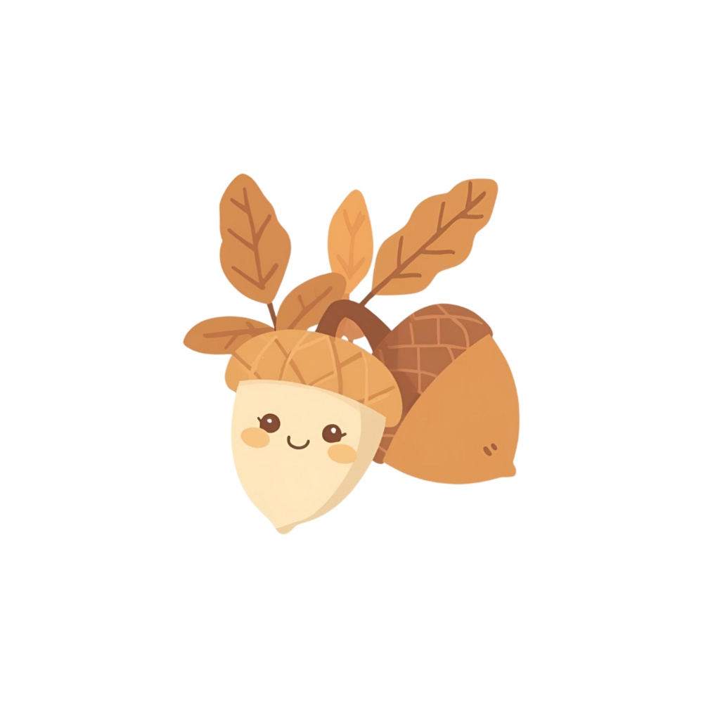 秋のキャラクターイラスト素材集|リス・どんぐり・かぼちゃ(商用OK)