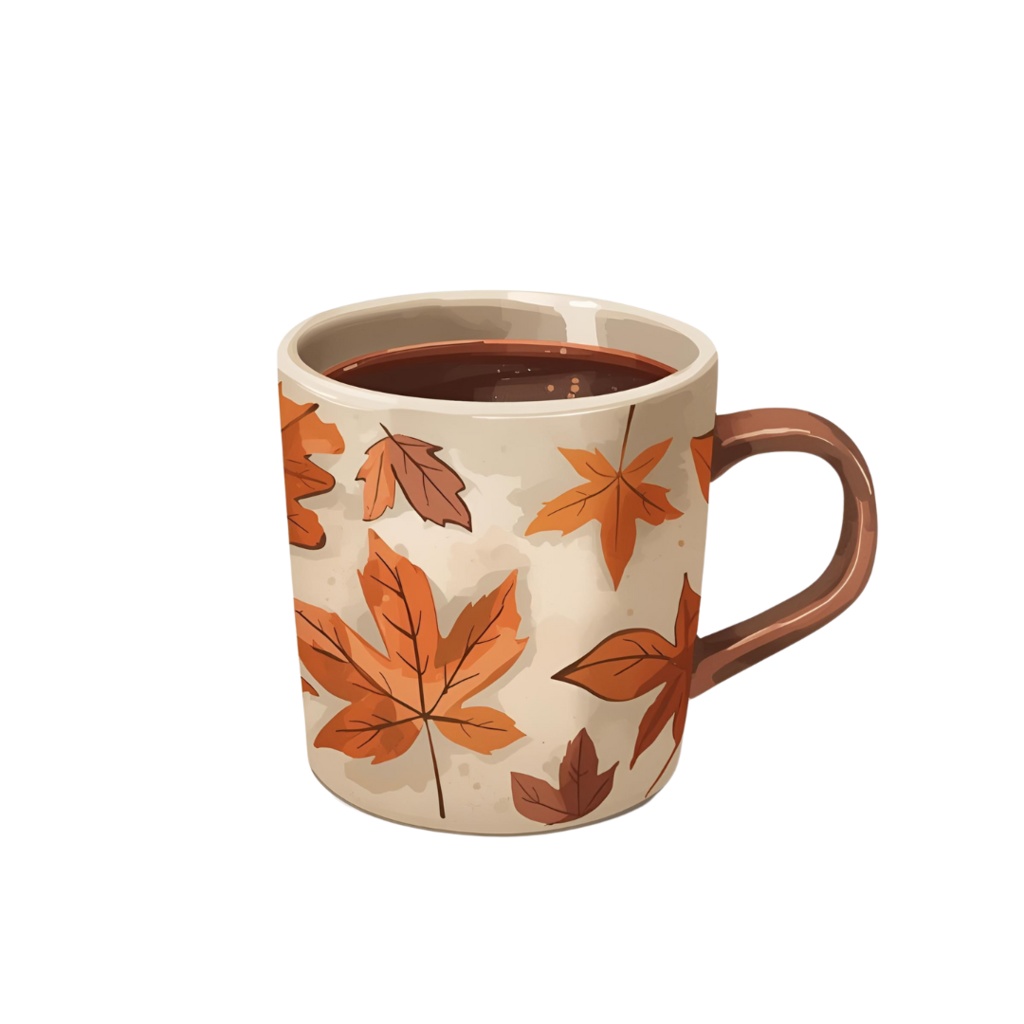 秋の水彩クリップアートセット|紅葉・どんぐり・かぼちゃ・リスetc.