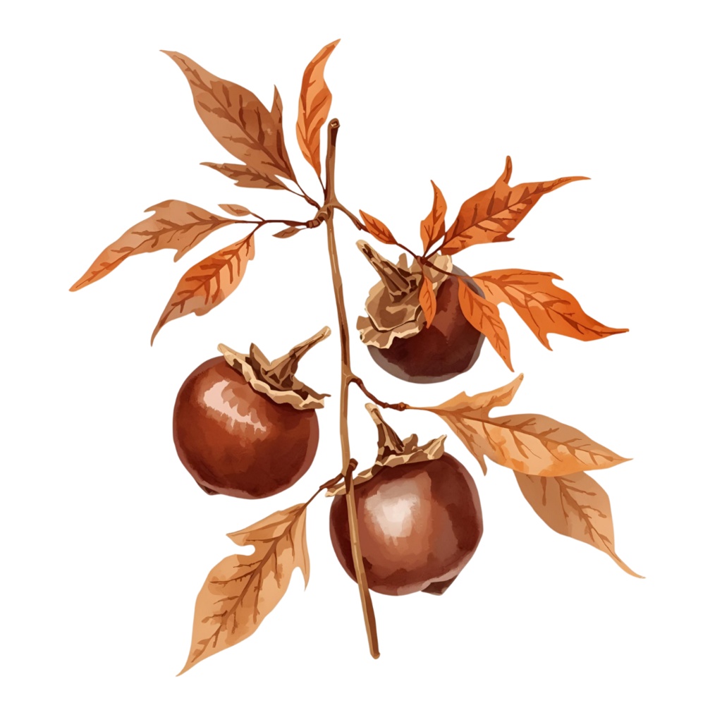 秋の水彩クリップアートセット|紅葉・どんぐり・かぼちゃ・リスetc.