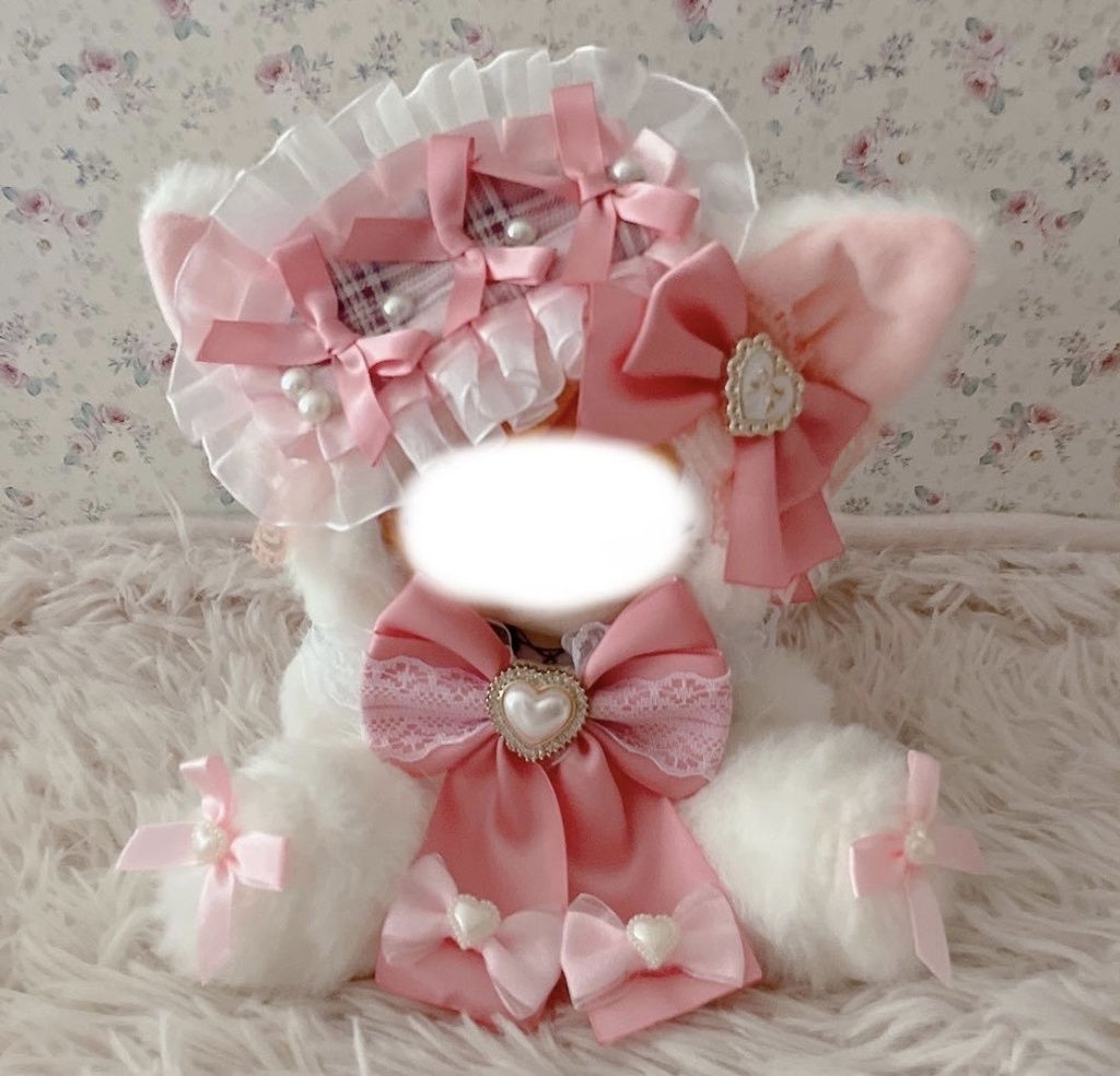 ロリータ姫系ぬい服♡お座り１６ｃｍぬい服♡猫の着ぐるみ♡ゆめかわおすわり着ぐるみ