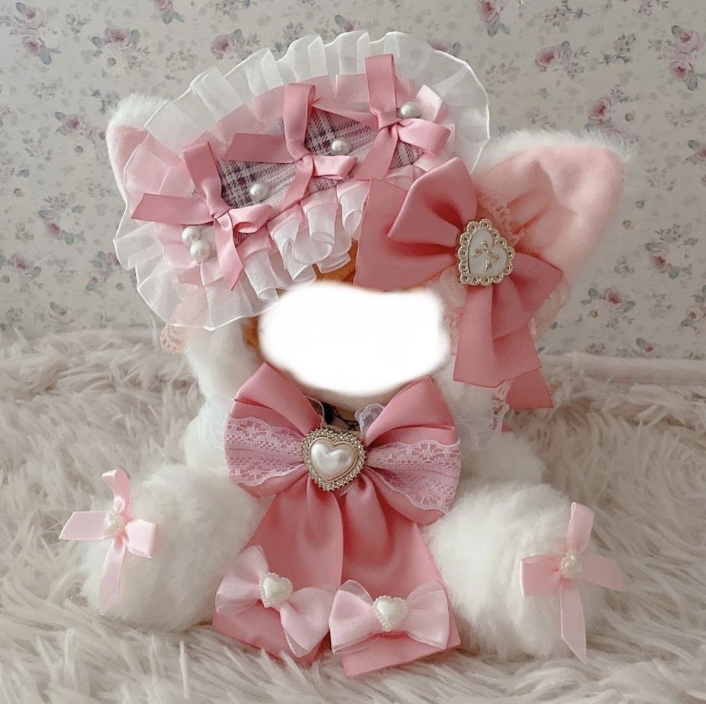 ロリータ姫系ぬい服♡お座り16cmぬい服♡猫の着ぐるみ♡ゆめかわおすわり着ぐるみ