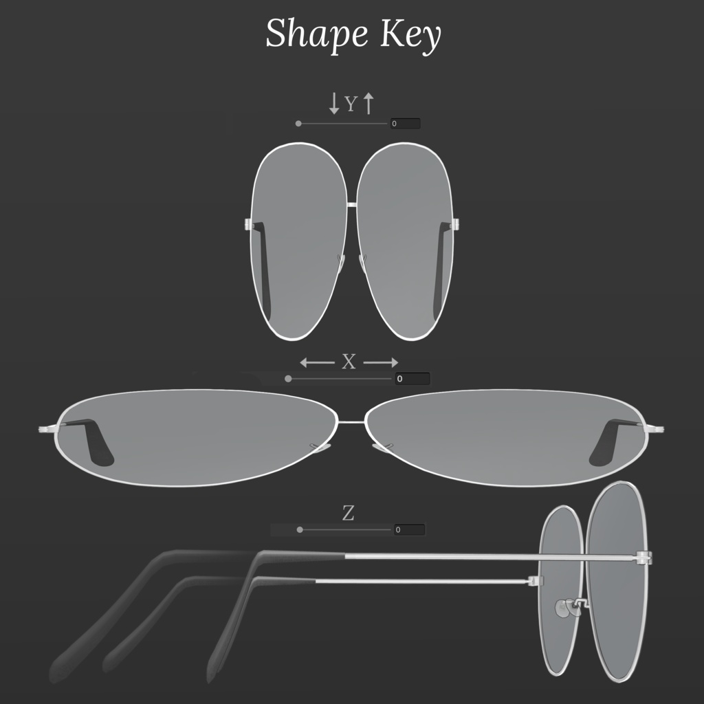 アビエーターサングラス , メガネ(Hunter Aviator Sunglasses)