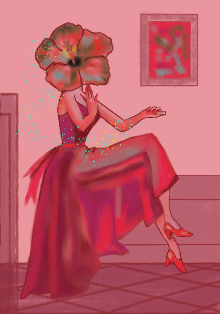 Bloom( Retro style digital poster)