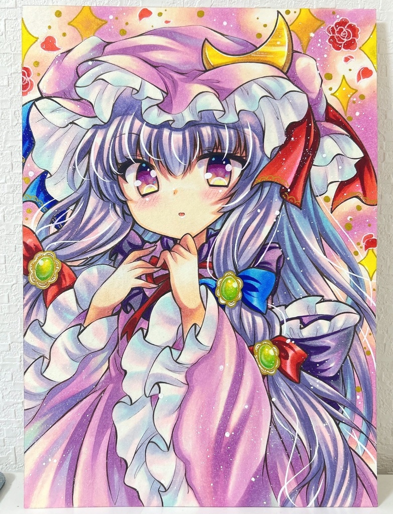 同人手描きイラスト★東方/パチュリー・ノーレッジ★B5