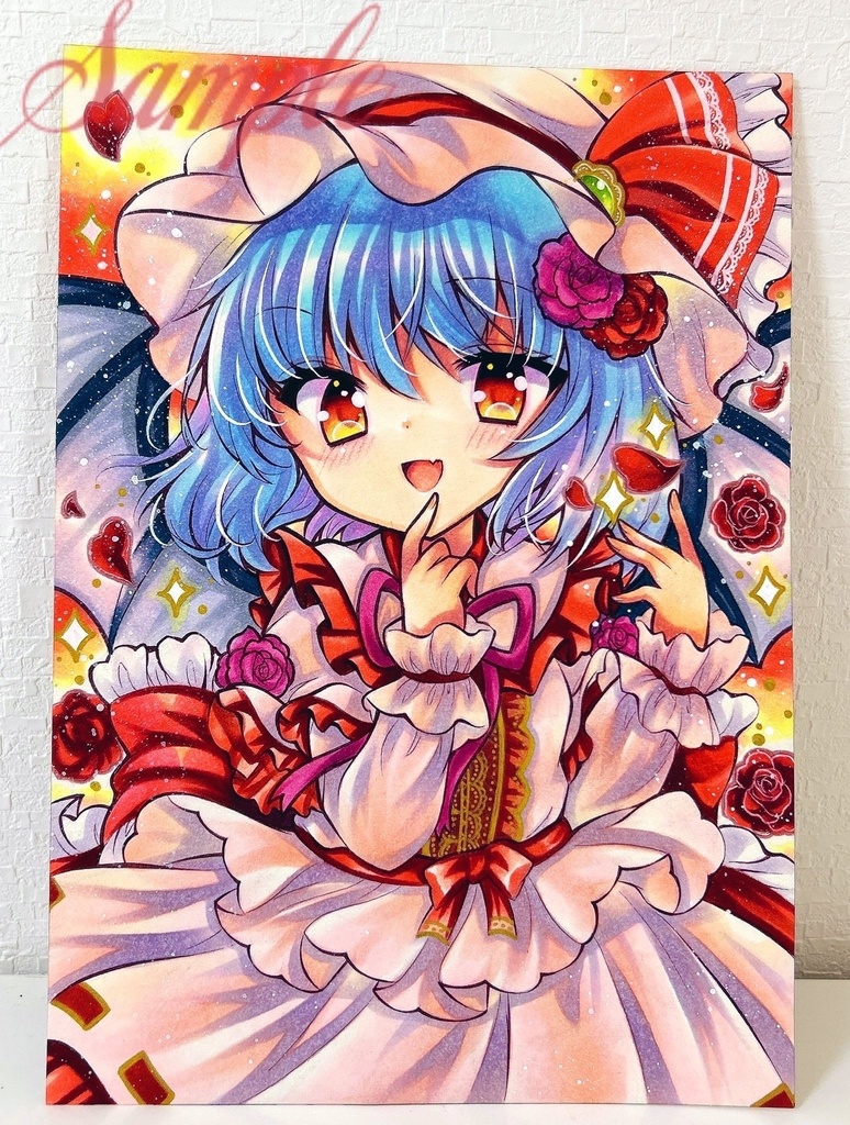 同人手描きイラスト★東方/レミリア・スカーレット★B5