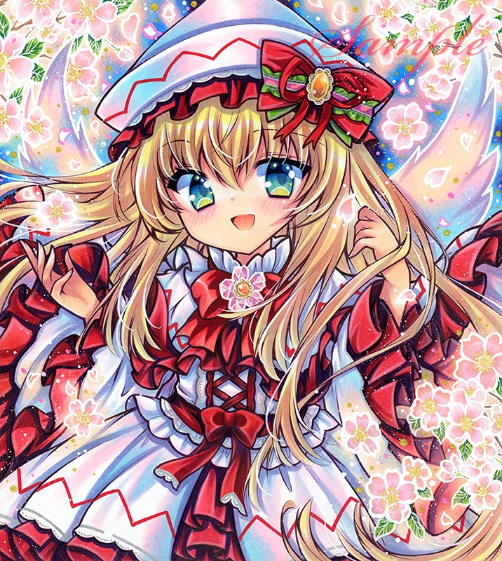 同人手描きイラスト★東方/リリーホワイト ★大色紙