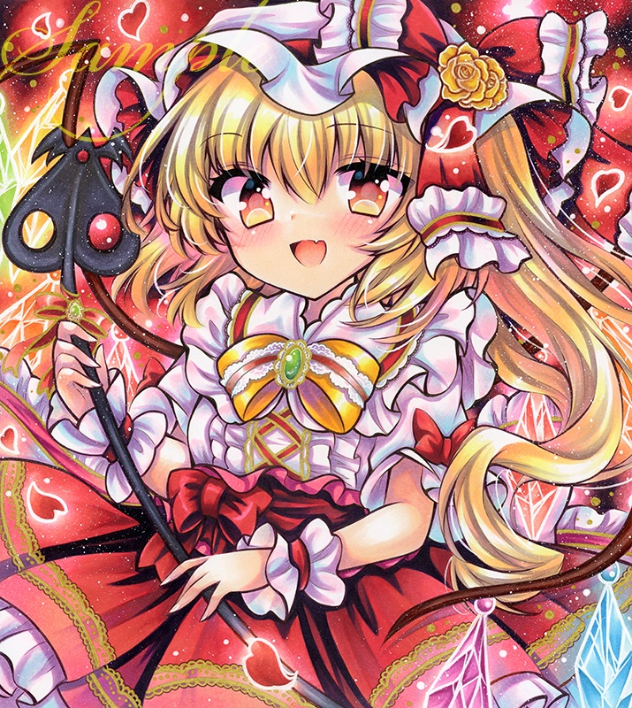 同人手描きイラスト★東方/ フランドール・スカーレット★大色紙