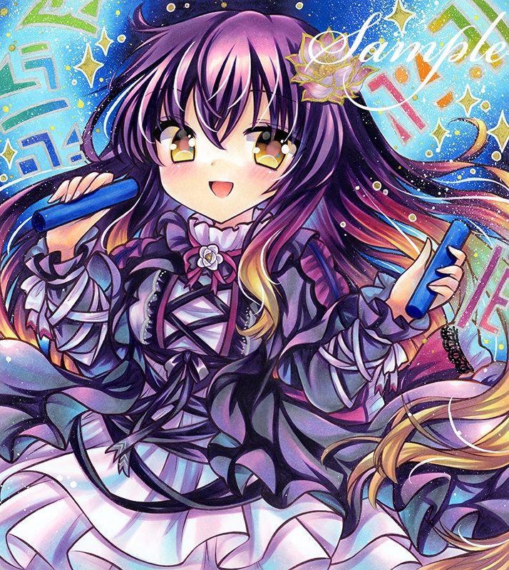 同人手描きイラスト★東方/ 聖白蓮★大色紙