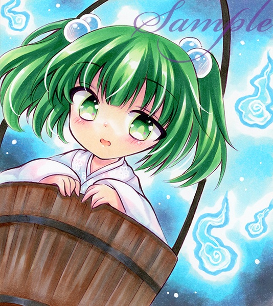 同人手描きイラスト☆東方project　キスメ☆小色紙