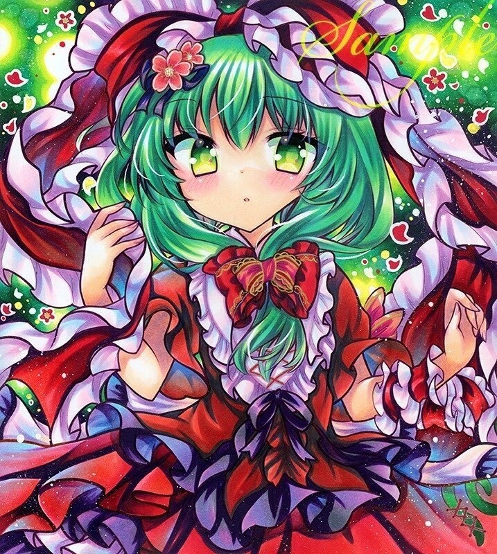同人手描きイラスト★東方/ 鍵山雛★大色紙