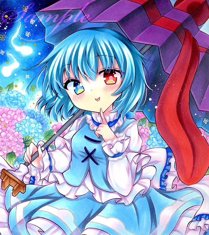 同人手描きイラスト★東方/多々良小傘★大色紙