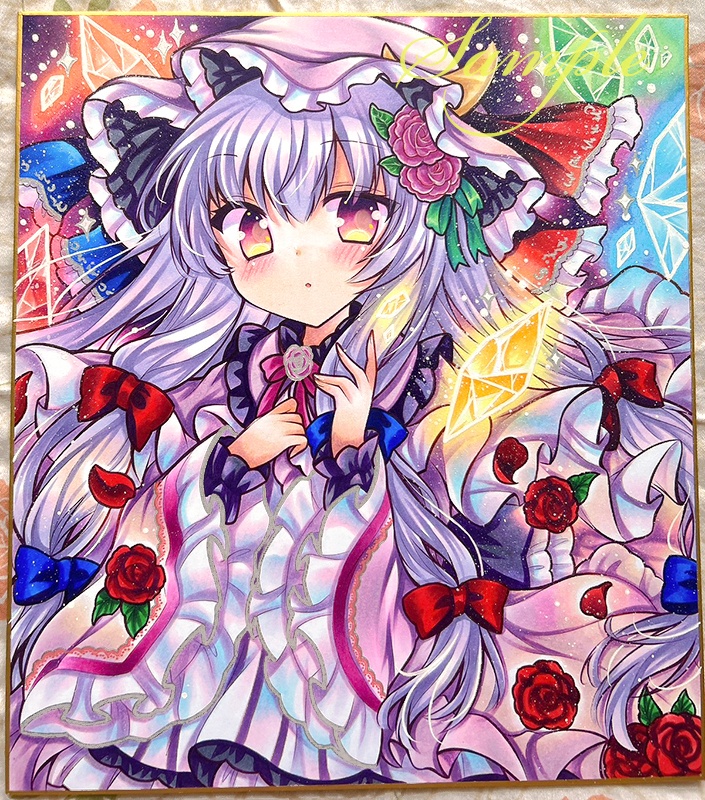 同人手描きイラスト★東方/パチュリー・ノーレッジ★大色紙