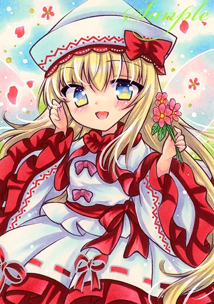 同人手描きイラスト☆東方/リリーホワイト☆Ｂ6