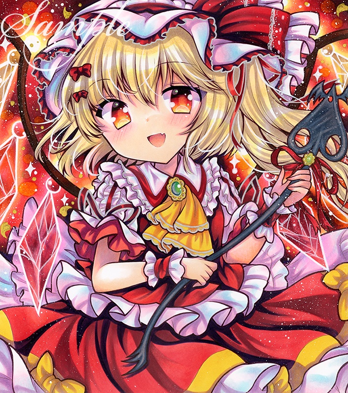 同人手描きイラスト★東方/ フランドール・スカーレット★大色紙