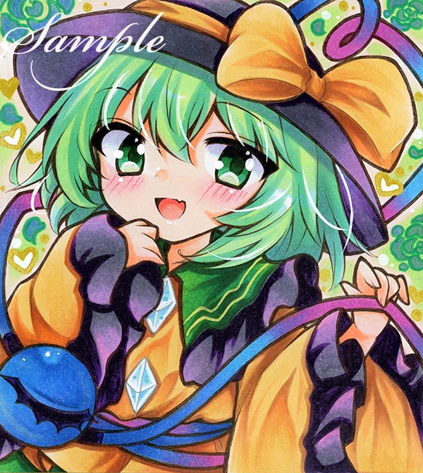 同人手描きイラスト☆東方project 古明地こいし☆小色紙