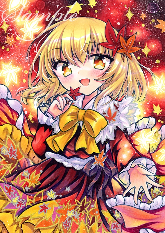 同人手描きイラスト★東方/ 秋静葉★Ａ4