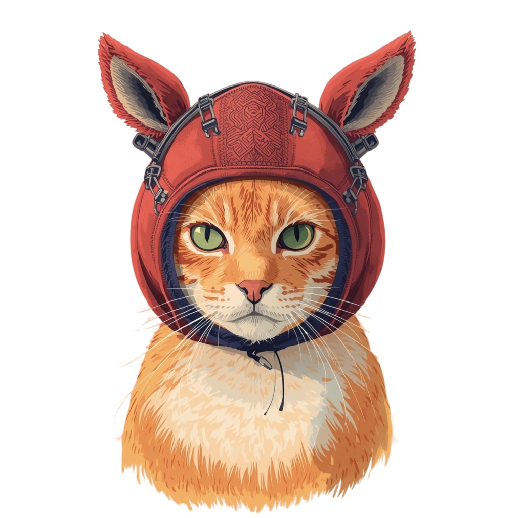 【ClipArt】2026年 うま年かぶりもの猫 20種セット