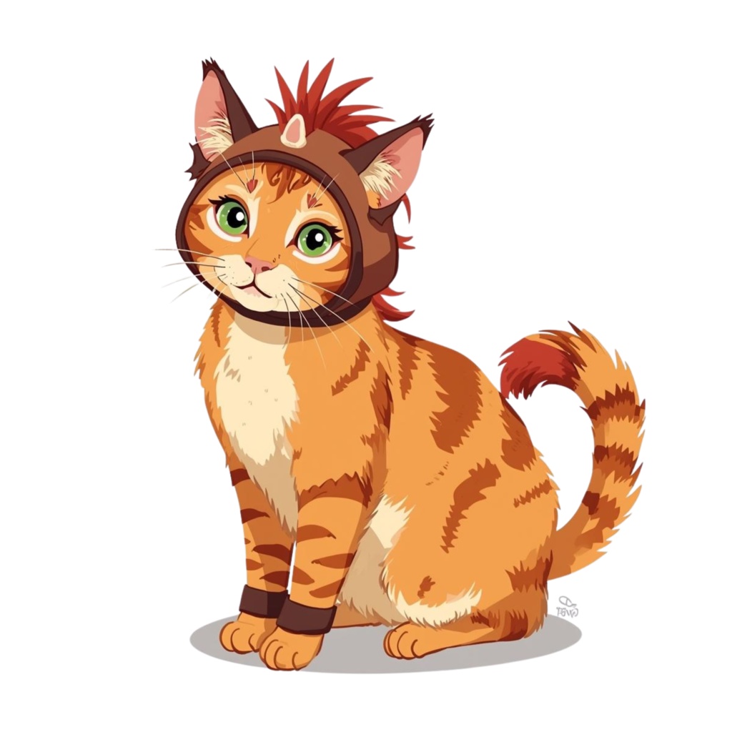 【ClipArt】2026年 うま年かぶりもの猫 20種セット