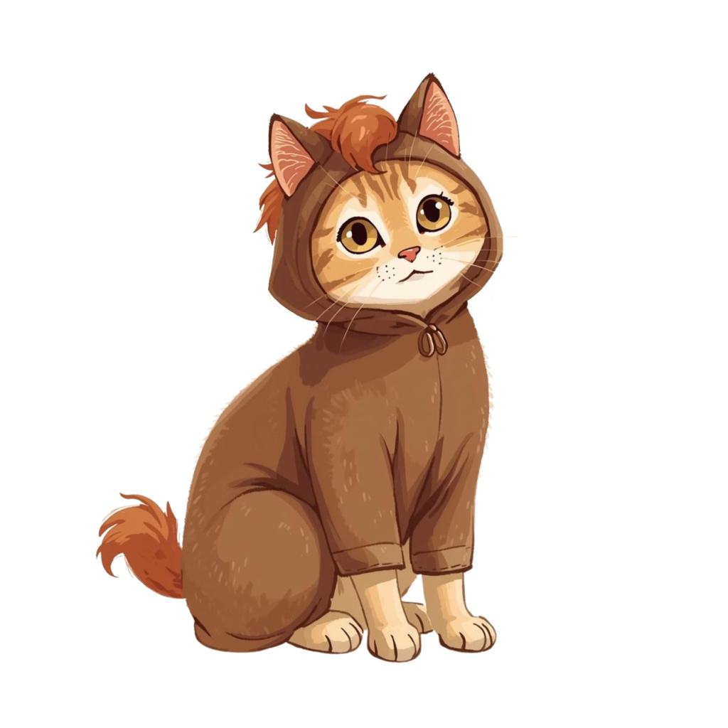 【ClipArt】2026年 うま年かぶりもの猫 20種セット