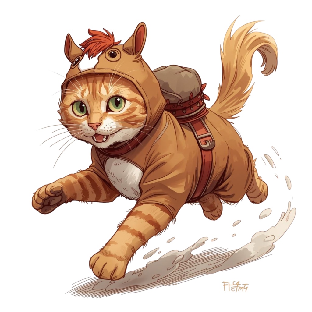 【ClipArt】2026年 うま年かぶりもの猫 20種セット