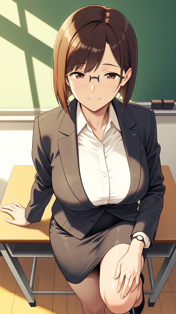 鳴海こはる|高校の国語教師“落ち着きお姉さん”プロンプト付イラスト集(SDXL対応)