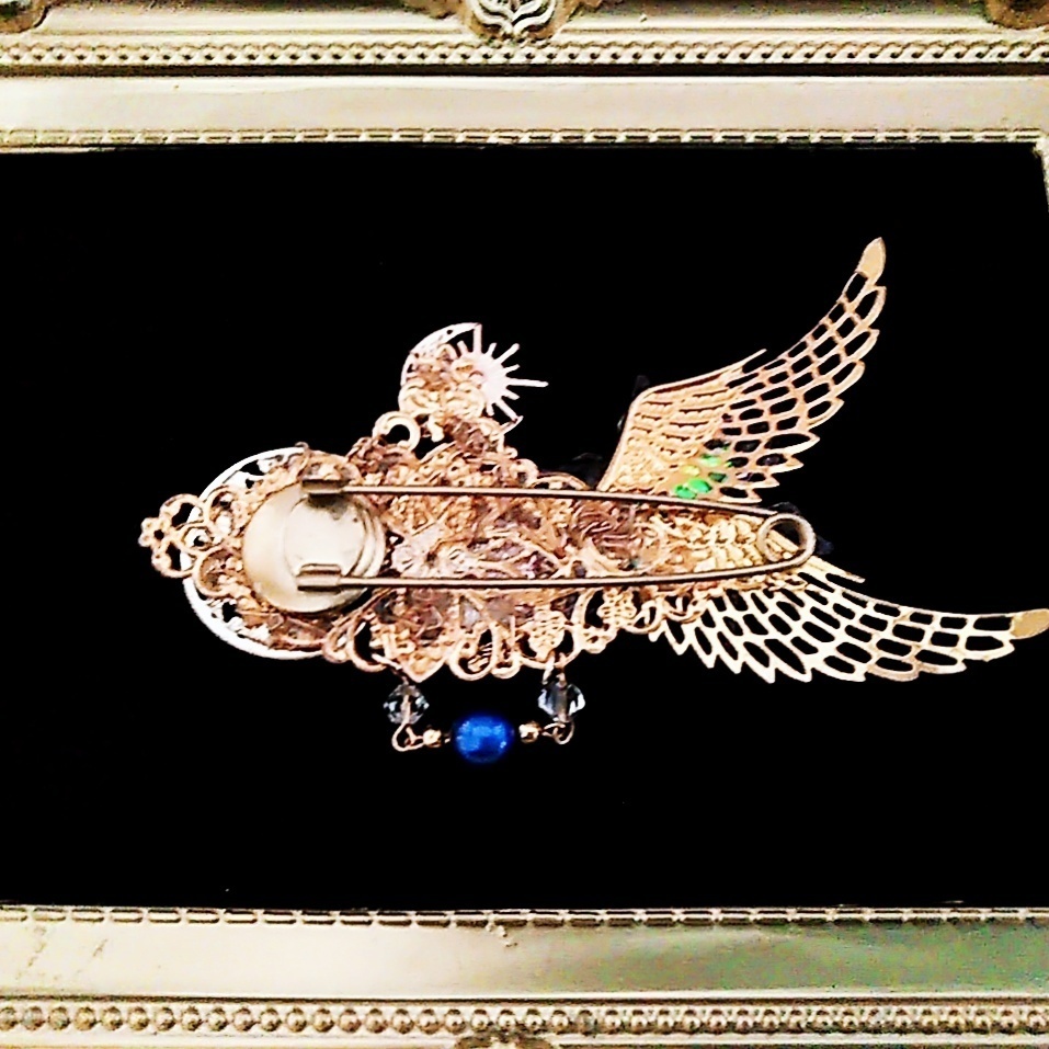 290 上級魔法 ハイウィザード専用 氷 水 光属性ブローチ