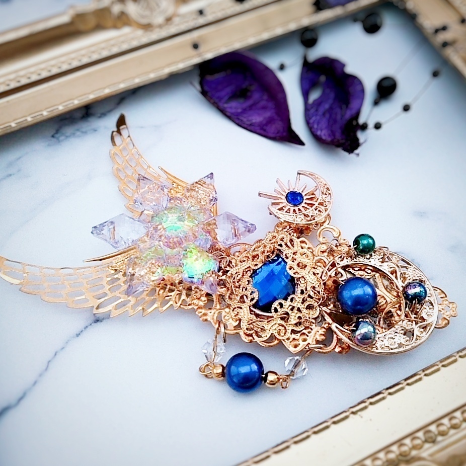 290 上級魔法 ハイウィザード専用 氷 水 光属性ブローチ