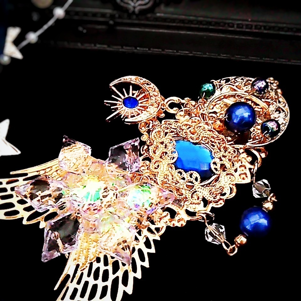 290 上級魔法 ハイウィザード専用 氷 水 光属性ブローチ