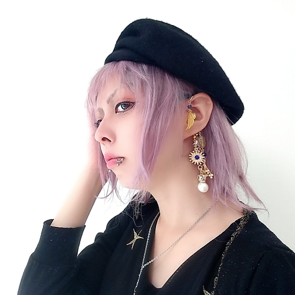 王冠 パールイヤーフック 中級魔法 ウィザード専用 水属性 ブルー 280