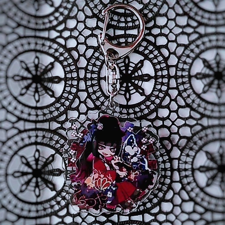 くらつやさんアクリルキーホルダー オリジナルキャラクター 和風 個性 340