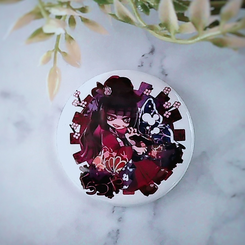 くらつやさん缶バッチ オリジナルキャラクター 和風 個性 341