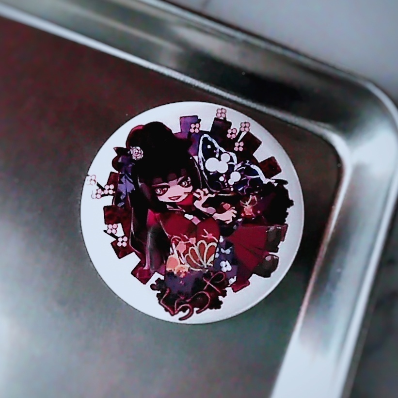 くらつやさん缶バッチ オリジナルキャラクター 和風 個性 341