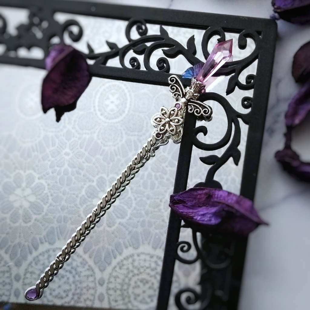 魔法の杖 かんざし ドール小物 ライトパープル 初級魔法 メイジ専用 闇属性 軽度 シルバー 573 くらつや Booth 魔法の杖 かんざし ドール小物 ライトパープル 初級魔法 メイジ専用 闇属性 軽度 シルバー 573 くらつや Booth