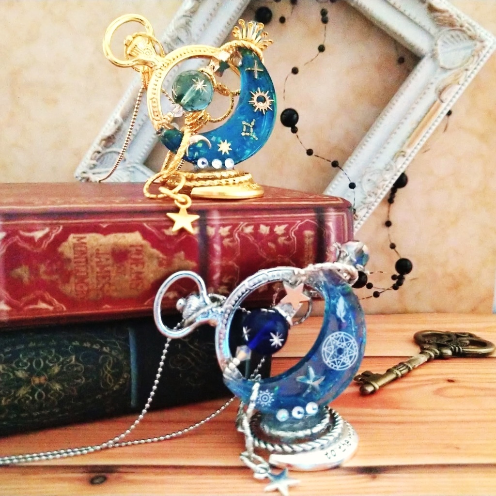 自立型天体ネックレス ゴールド シルバー 上級魔法 光属性 673 674