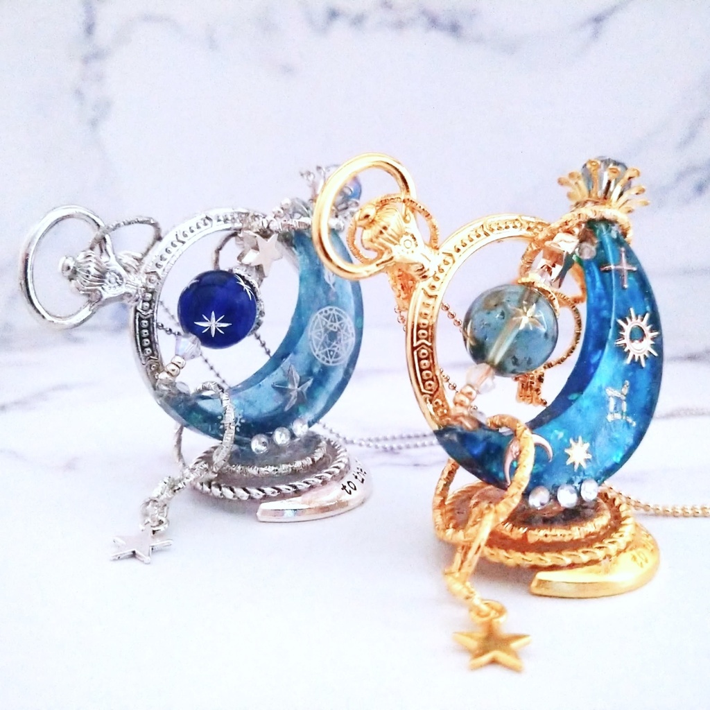 自立型天体ネックレス ゴールド シルバー 上級魔法 光属性 673 674