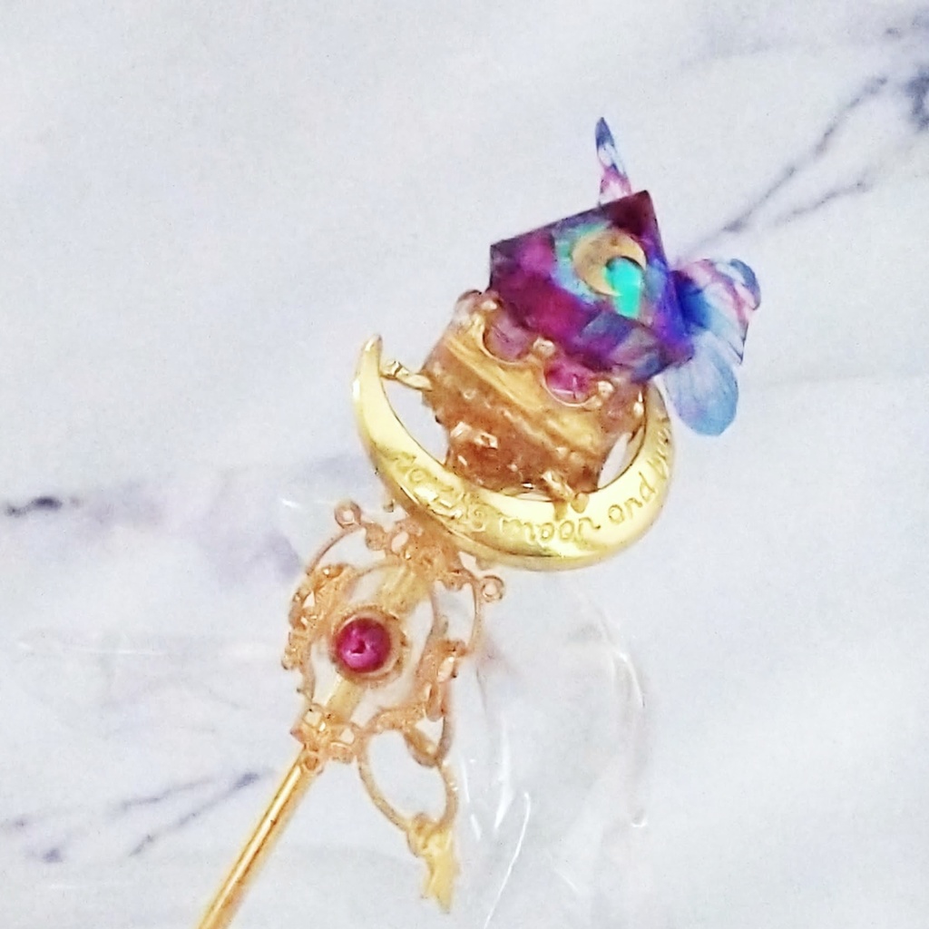 上級魔法の杖 全7色 かんざし ドール小物 オブジェ ハイウィザード専用 ゴールド 679〜685