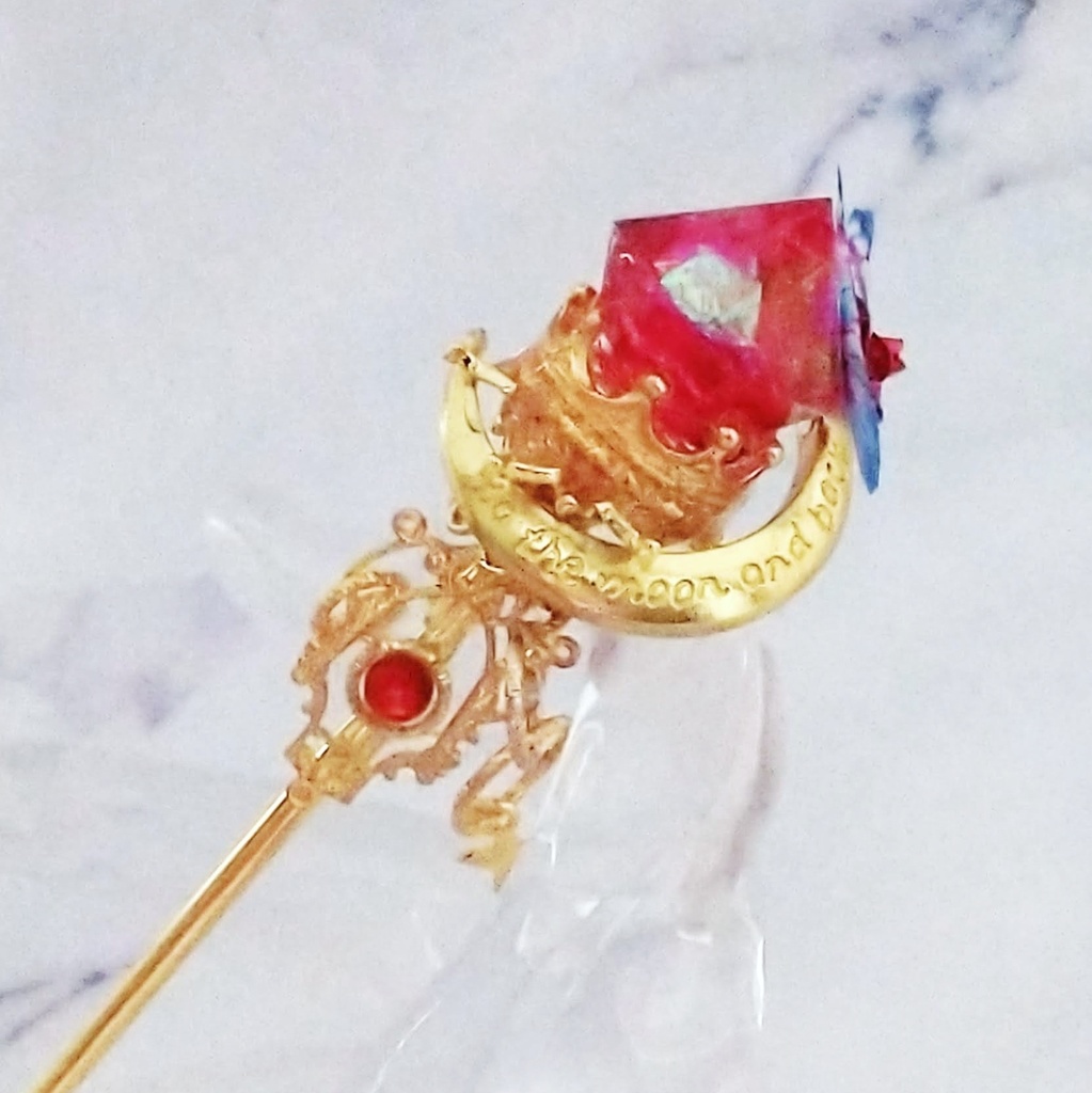 上級魔法の杖 全7色 かんざし ドール小物 オブジェ ハイウィザード専用 ゴールド 679〜685