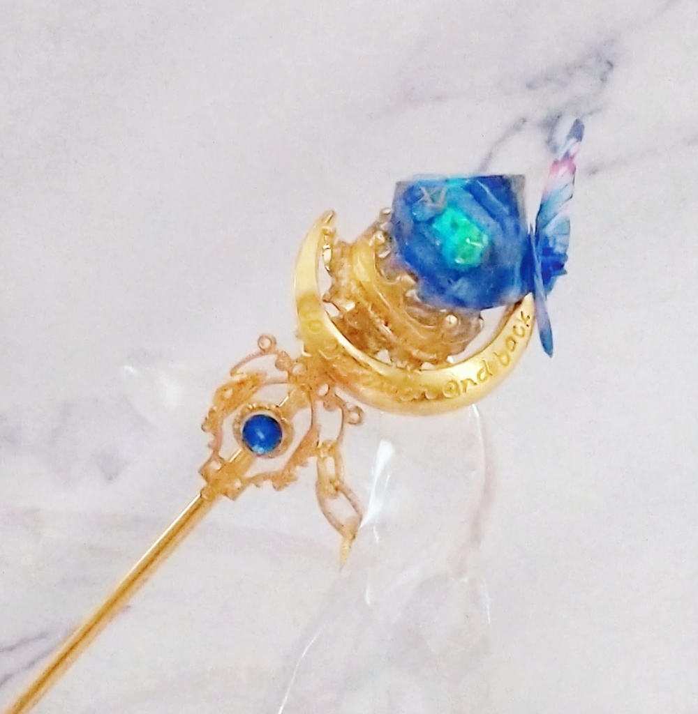 上級魔法の杖 全7色 かんざし ドール小物 オブジェ ハイウィザード専用 ゴールド 679〜685