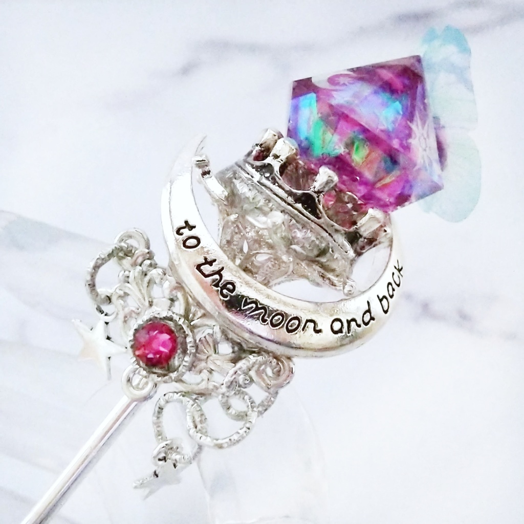 上級魔法の杖 全7色 かんざし ドール小物 オブジェ ハイウィザード専用 シルバー 687〜693